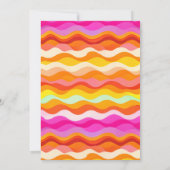 Jelly Fish Pink Yellow Gradient Pastel Baby Dusche Einladung (Rückseite)