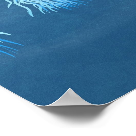 Jelly fish - Plakatdruck Poster (Ecke)