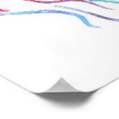 Jelly Fish Print Poster (Ecke)