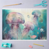 Jelly Fish Wasserfarbe Decoupage Tissue Paper Seidenpapier (Basteln)