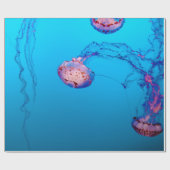 JELLY FISHES UNTERWASSER GESCHENKPAPIER (Flach)