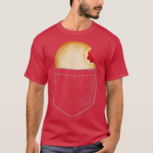 Jelly hat Donut in Pocket gefüllt T-Shirt