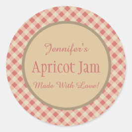 Jelly Jam Custom Jar Backbäckerei Runder Aufkleber