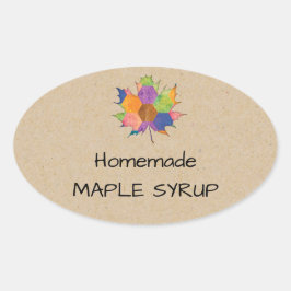 Jelly Jar Homemade Maple Sirup Sticker