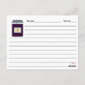 Jelly Jars Recipe Cards Postkarte (Rückseite)