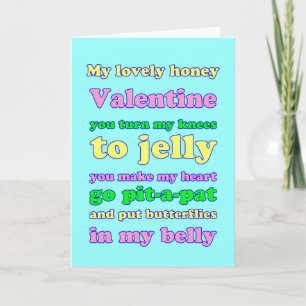 Jelly Knees Valentine! Feiertagskarte