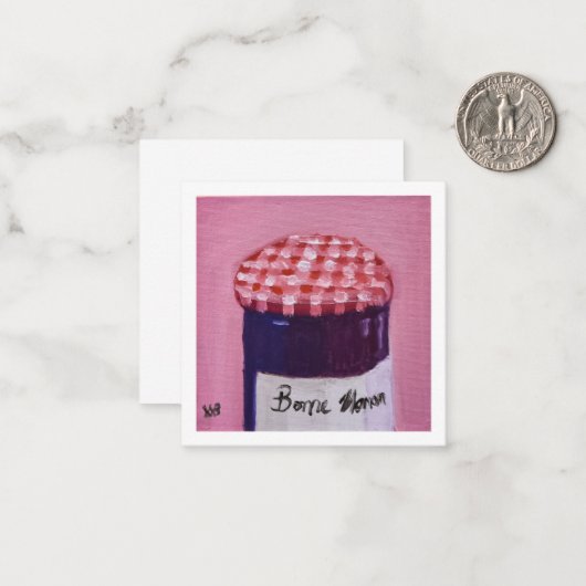 Jelly Mitteilungskarte (Vorderseite/Rückseite Beispiel)