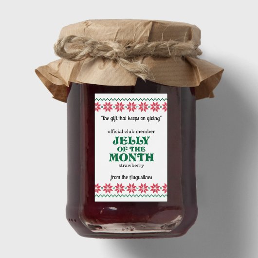 Jelly of the Month Club Jam Labels Lebensmitteletikett