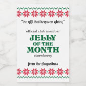 Jelly of the Month Club Jam Labels Lebensmitteletikett (Einzelnes Label)