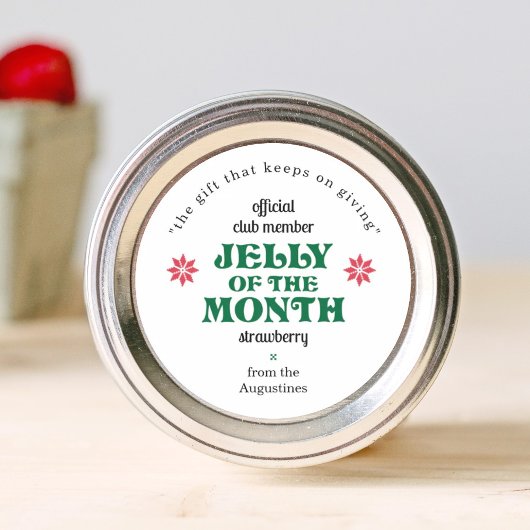 Jelly of the Month Club Jam Labels Runder Aufkleber