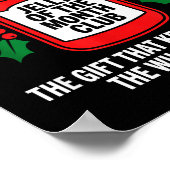 Jelly Of The Month Club Member Funny Christmas Poster (Ecke)