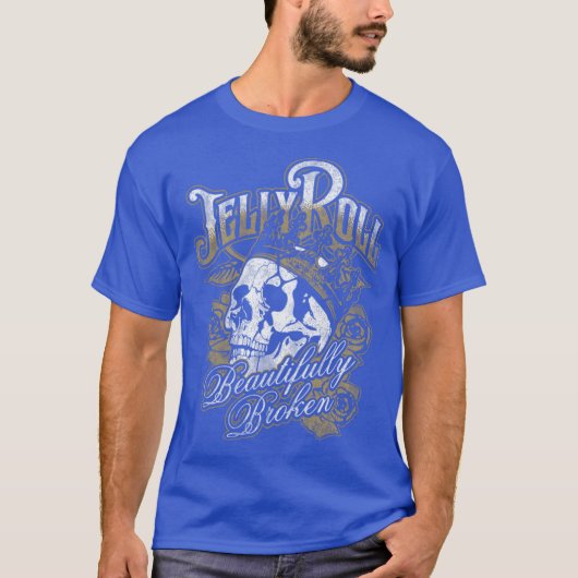 Jelly Roll Beautifully Broken Forour 20241 retro T-Shirt (Vorderseite)