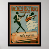 "Jelly Roll Blues" Fox Trot Sheet Music Cover Poster (Vorne)