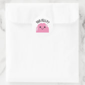 Jelly? Runder Aufkleber (Tasche)