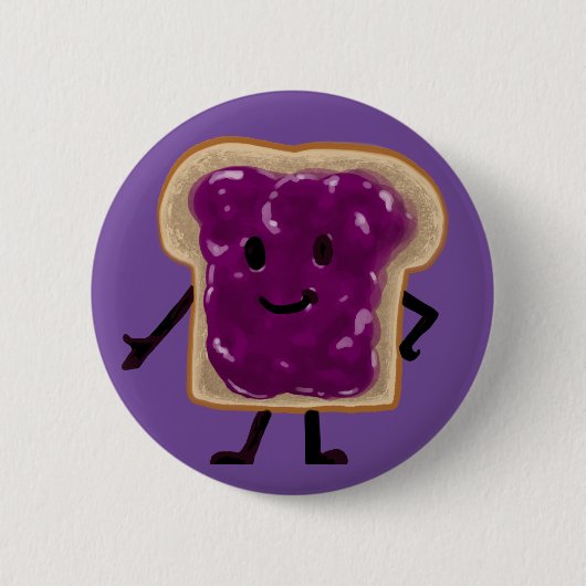 Jelly Sandwich Buddy Button (Vorderseite)