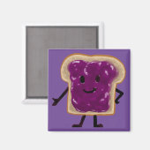 Jelly Sandwich Buddy Magnet (Vorderseite/Rückseite)