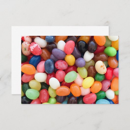 Jellybeans Easter Jellybean Background Jelly Beans Einladung (Vorne/Hinten)