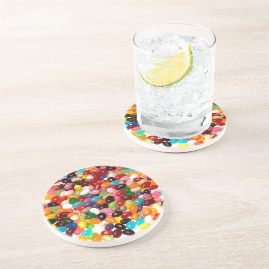 Jellybeans Sandstein Untersetzer (Seite)