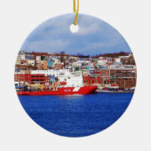 Jellybohnenhäuser in St. John's Keramik Ornament (Vorne)