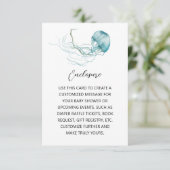 Jellyfish-Abschlusskarte Begleitkarte (Stehend Vorderseite)