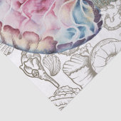 Jellyfish Aquarellpapier Seidenpapier (Detail)