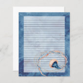 Jellyfish Aquarellschrift Schreibpapier (Vorne/Hinten)