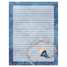 Jellyfish Aquarellschrift Schreibpapier