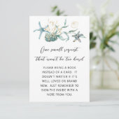 Jellyfish Babydusche Buchungsanfrage Begleitkarte (Stehend Vorderseite)