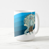 Jellyfish Boy Anime Coffee Art Kaffeetasse (VorderseiteRechts)