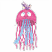 Jellyfish Butterfly Friends Kid's Room Aufkleber (Vorderseite)