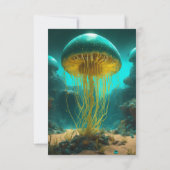 "Jellyfish Cove Notebook: Sale Event" Dankeskarte (Rückseite)