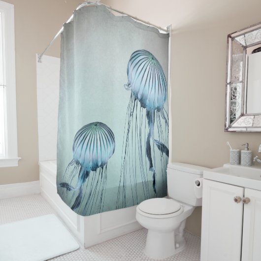Jellyfish Dance Duschvorhang (Beispiel)