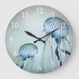 Jellyfish Dance Große Wanduhr