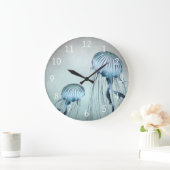 Jellyfish Dance Große Wanduhr (Zuhause)