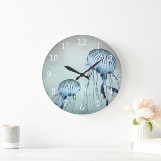 Jellyfish Dance Große Wanduhr (Zuhause)