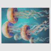 Jellyfish Dekoupage Tissue Paper Seidenpapier (Vorderseite)
