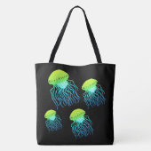 Jellyfish - Designer Jellies Neon Green Jelly Fish Tasche (Rückseite)