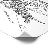 Jellyfish Erwachsenenfarbposter Poster (Ecke)