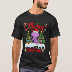 Jellyfish Frohe Weihnachtsbaum Lighting Santa Jell T-Shirt