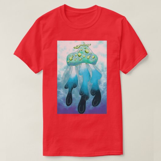 Jellyfish in ocean T-Shirt (Design vorne)