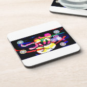 Jellyfish Jazz Getränkeuntersetzer (Linke Seite)