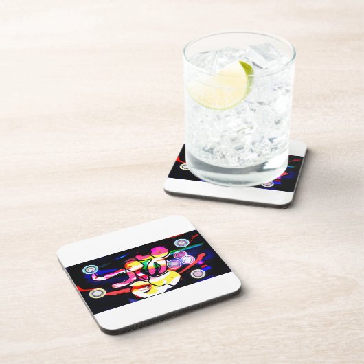 Jellyfish Jazz Getränkeuntersetzer (Rechte Seite)