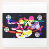 Jellyfish Jazz Glasuntersetzer (Vorderseite)