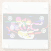 Jellyfish Jazz Glasuntersetzer (Rückseite)