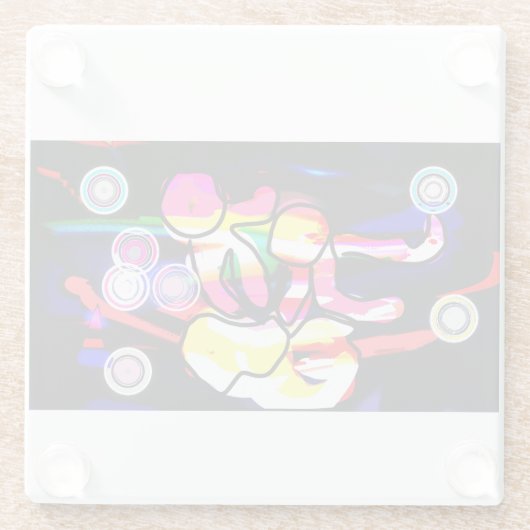 Jellyfish Jazz Glasuntersetzer (Rückseite)