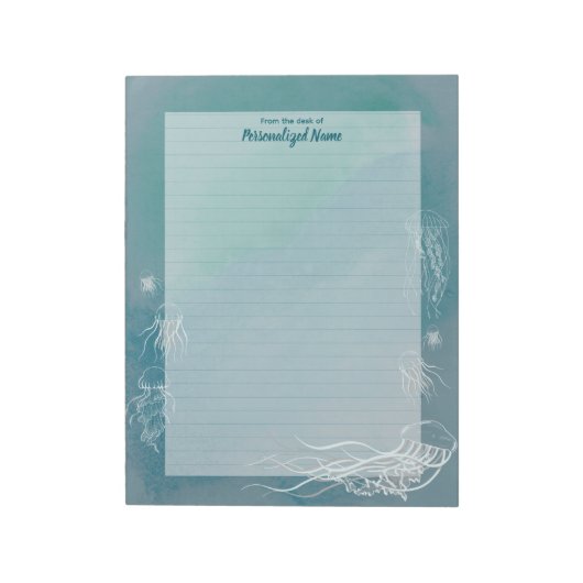 Jellyfish Jive Lined Notizblock (Rotiert)