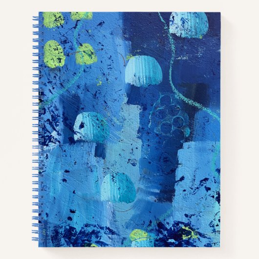 Jellyfish Large SpiralNotebook Notizblock (Vorderseite)