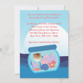 Jellyfish Mermaid Ray Diver Aquarium Hochzeit Einladung (Rückseite)