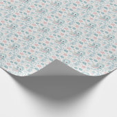 Jellyfish Niedlich Baby Pastell Aquarellmuster Geschenkpapier (Ecke)