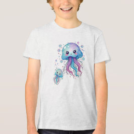 Jellyfish Niedlich Kawaii Tri-Blend Shirt